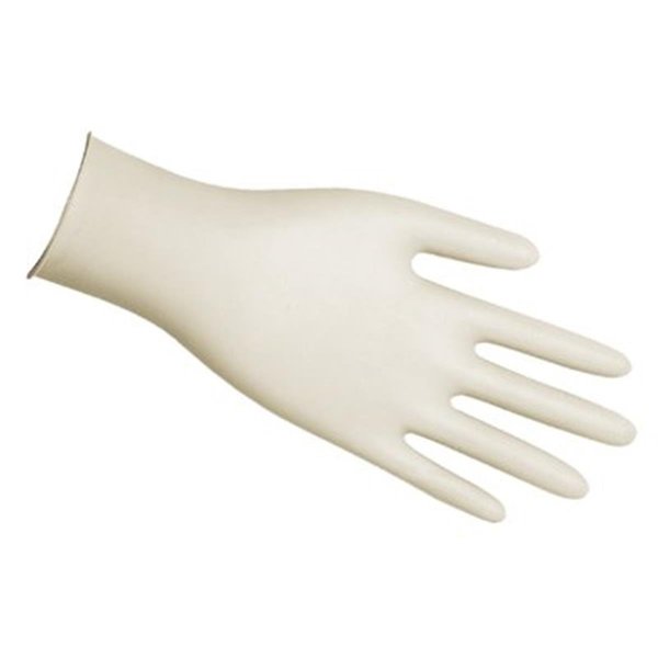 Jackson Safety Latex Disposable Gloves, 5 mil Palm, Latex, Powder-Free, M LU2481581